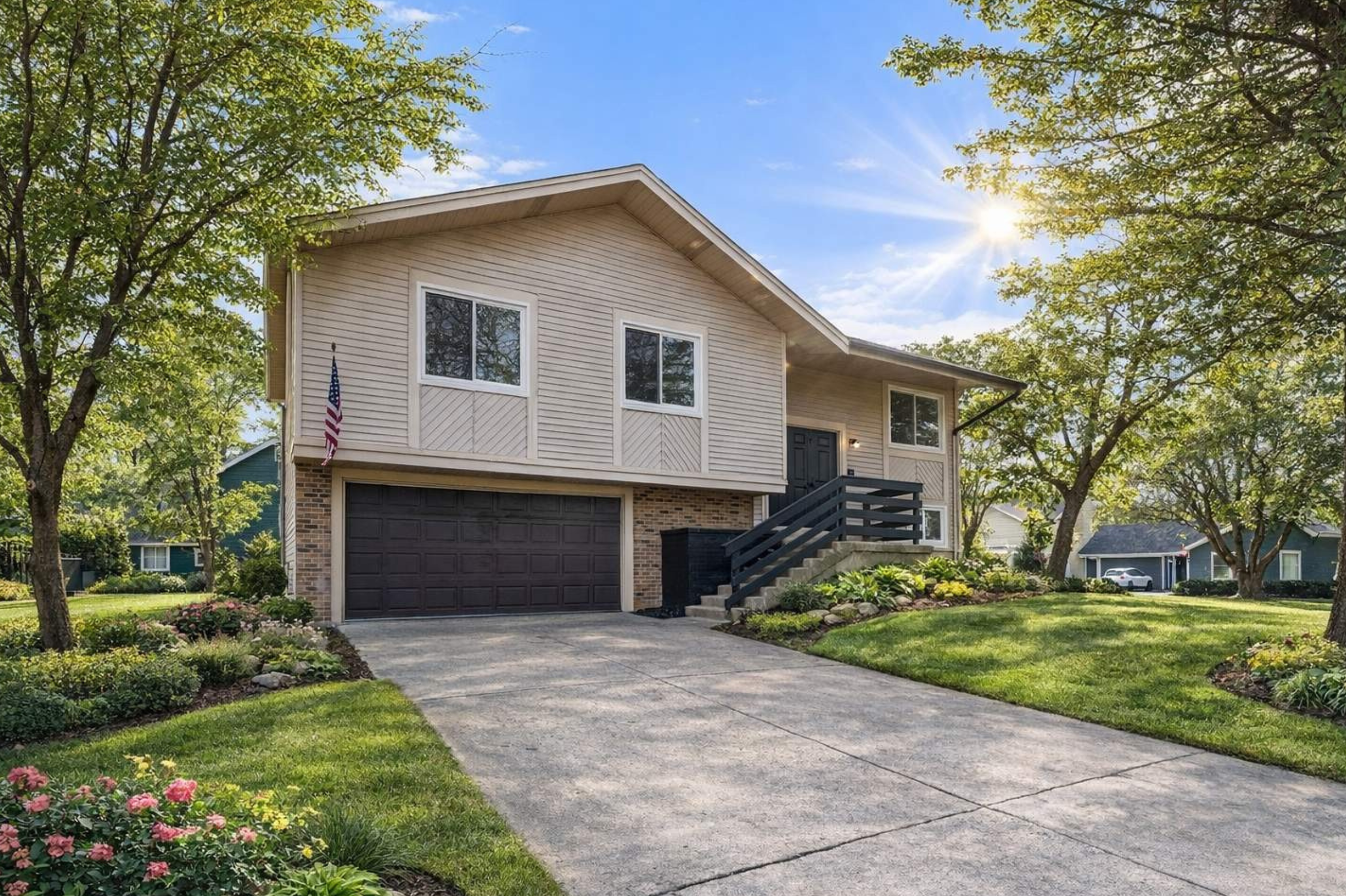 Residential homes in Hanover Park, Illinois